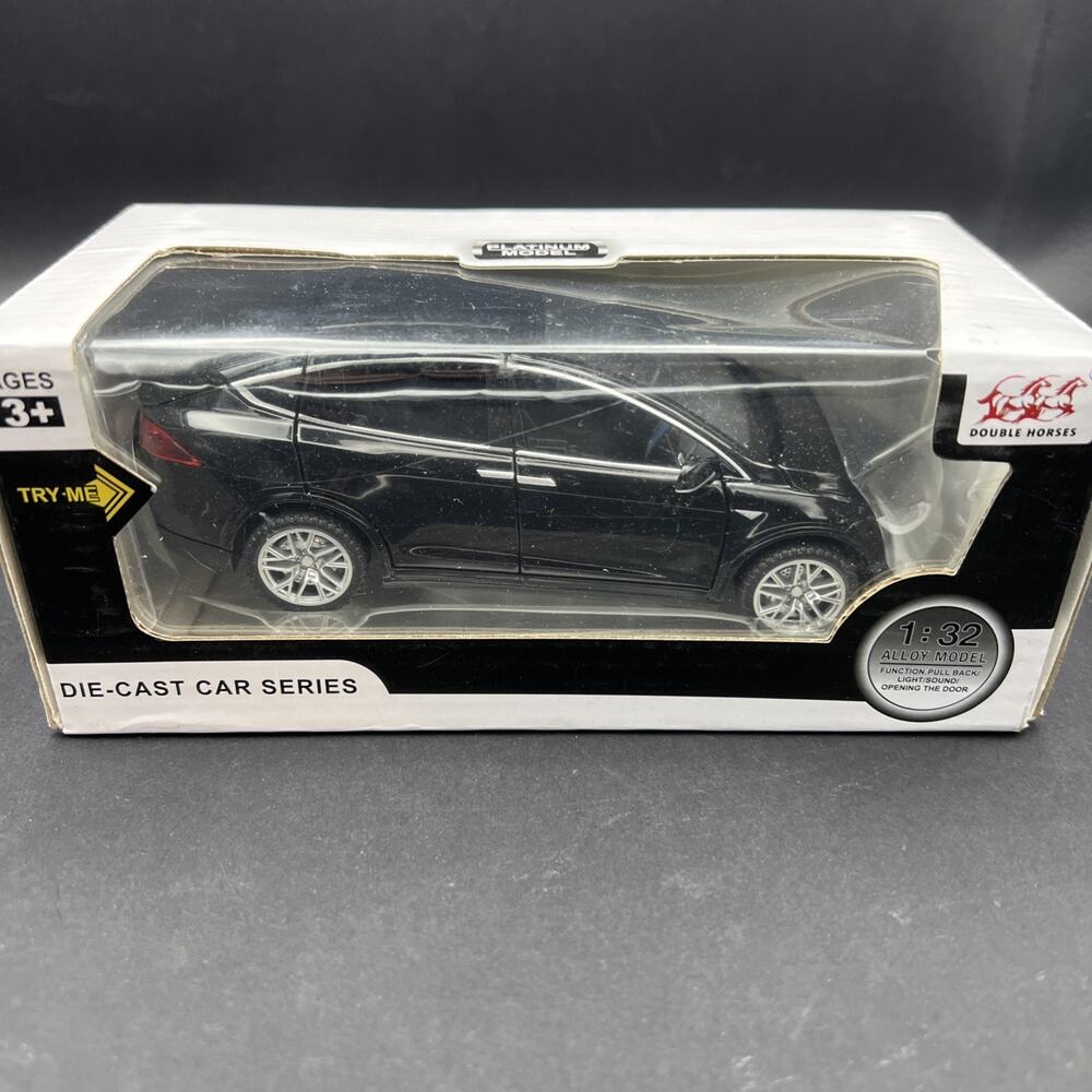 Tesla Model X 1:32 scale die-cast Toy Car Alloy model Light Sound Double Horses